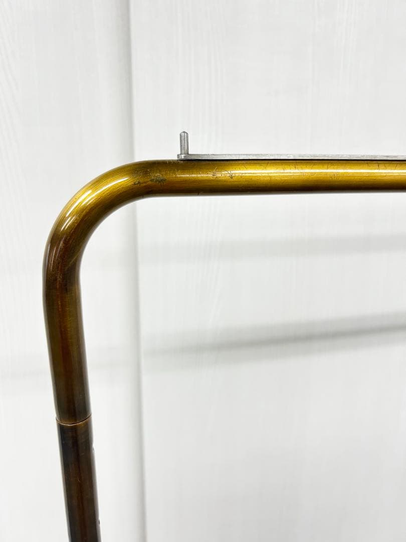 【超美品】 ハンガーラック アンティークゴールド 90cm 真鍮 在庫2本のみ