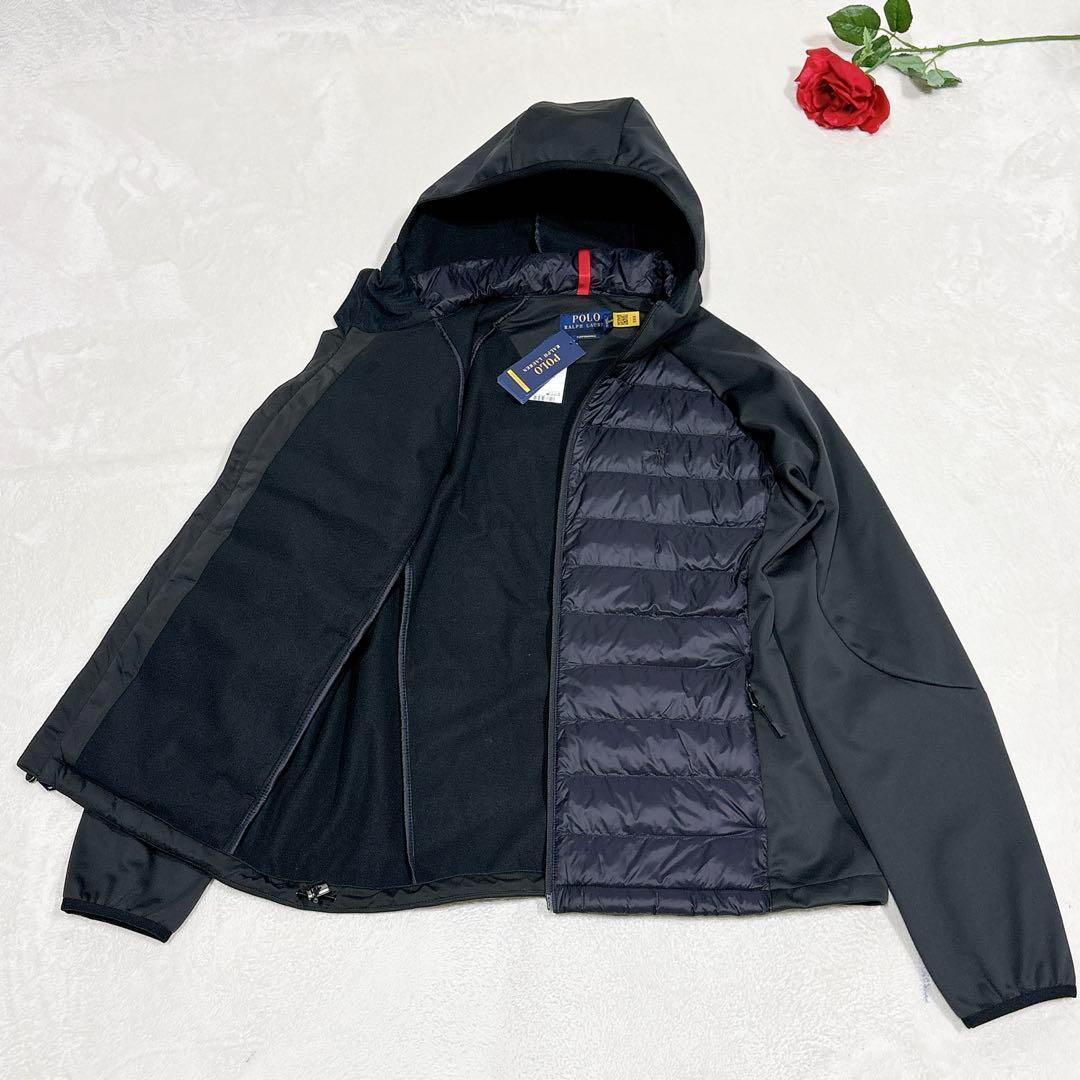 新品タグ付き✨　ポロラルフローレン　中綿ジャケット　ブルゾン　切り替え　黒　XL