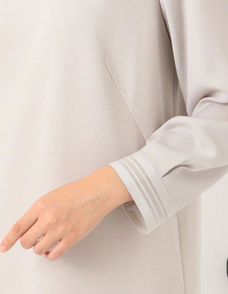 自由区360°FREEウォッシャブルワンピースネイビーサイズ38