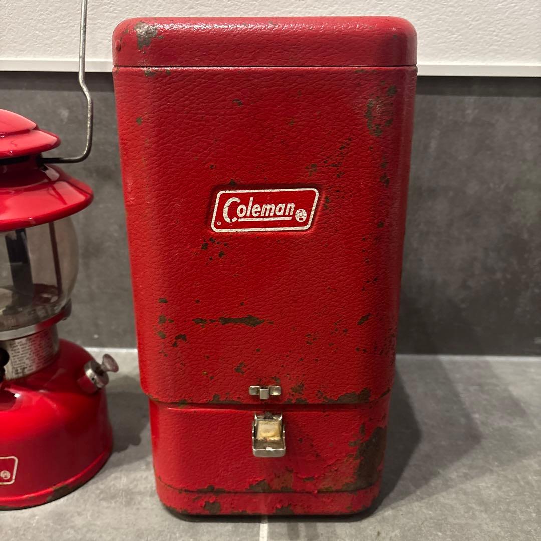 Coleman 赤 ランタン ケース付き200A