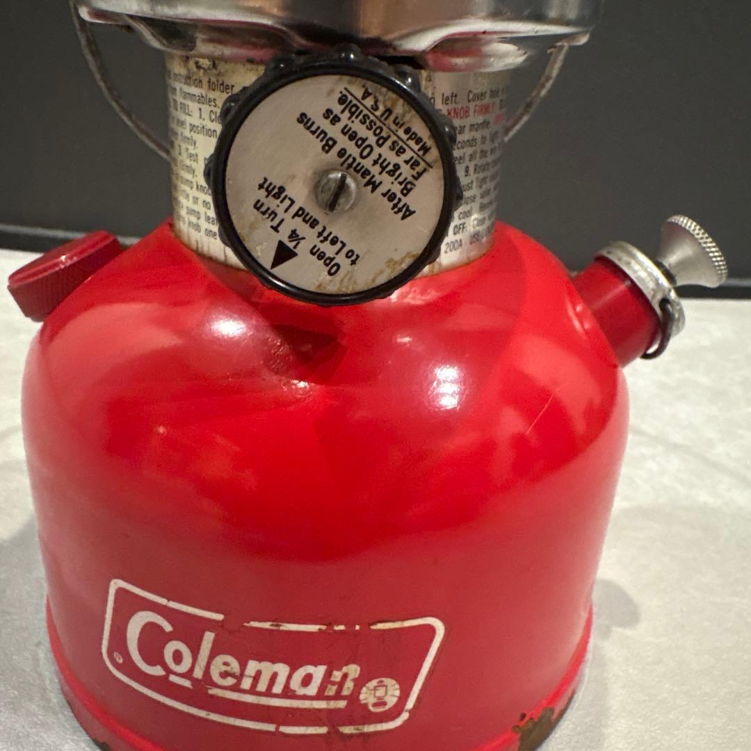 Coleman 赤 ランタン ケース付き200A