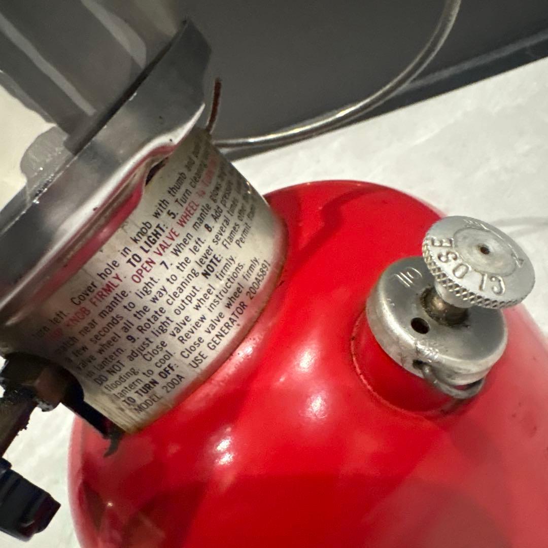 Coleman 赤 ランタン ケース付き200A