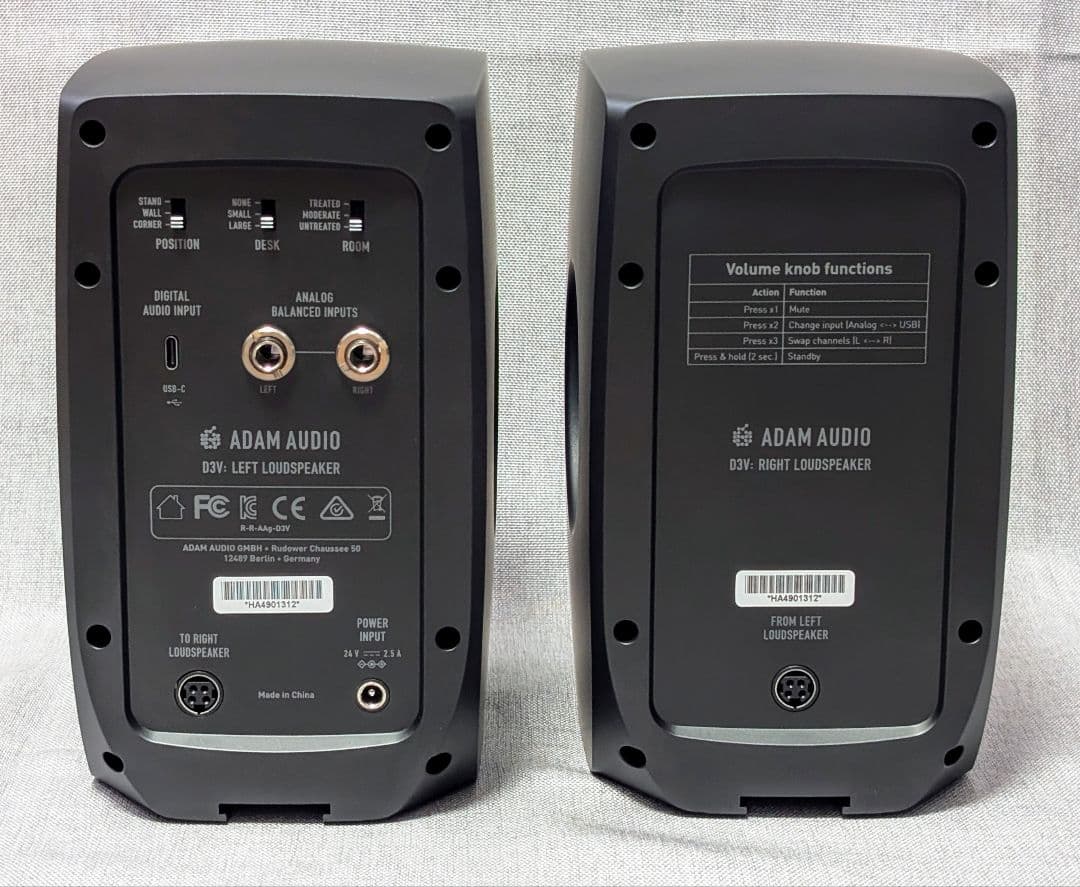 ADAM AUDIO D3V スピーカー 左右セット