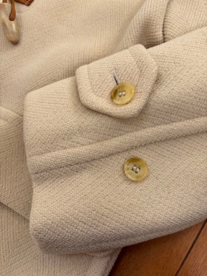 【OLD ENGLAND】ダッフルコート　オフホワイト　クリーム色　クリーニング