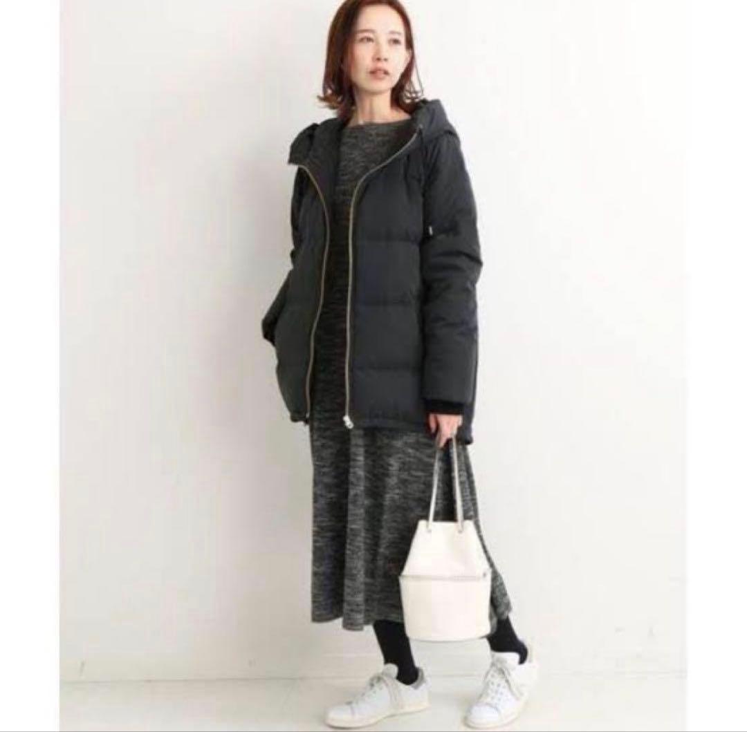 ☆美品☆イエナ 定価38,500円 フーデットショートダウン 36　ブラック