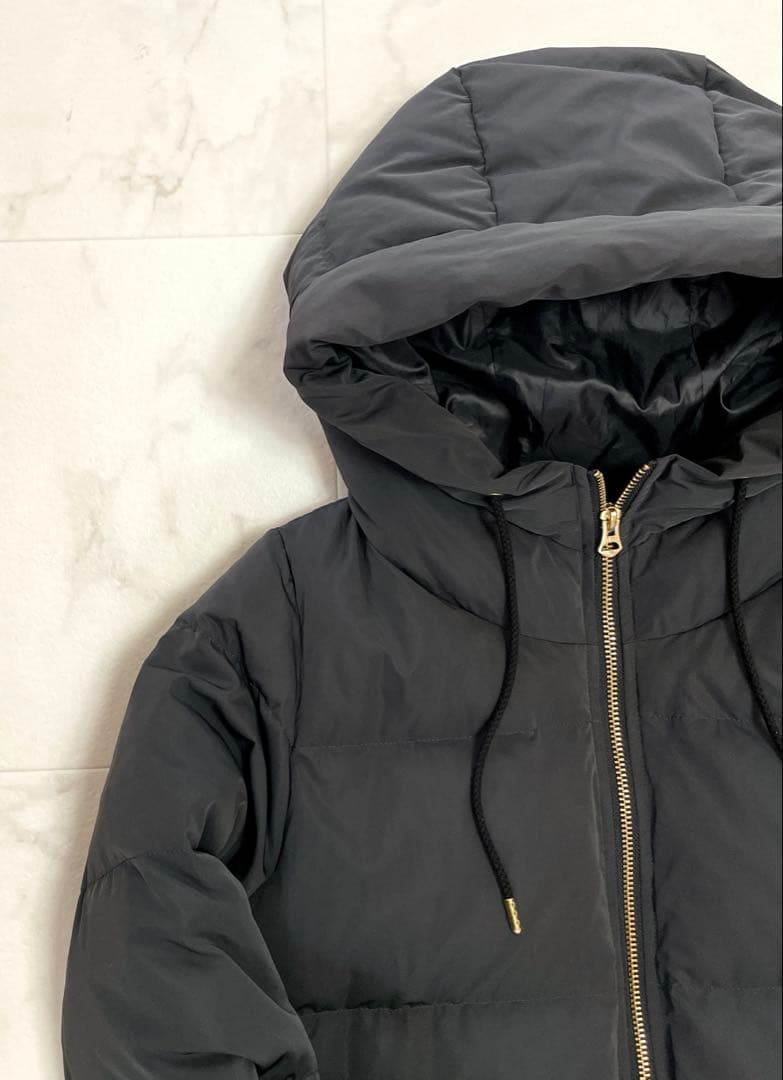 ☆美品☆イエナ 定価38,500円 フーデットショートダウン 36　ブラック