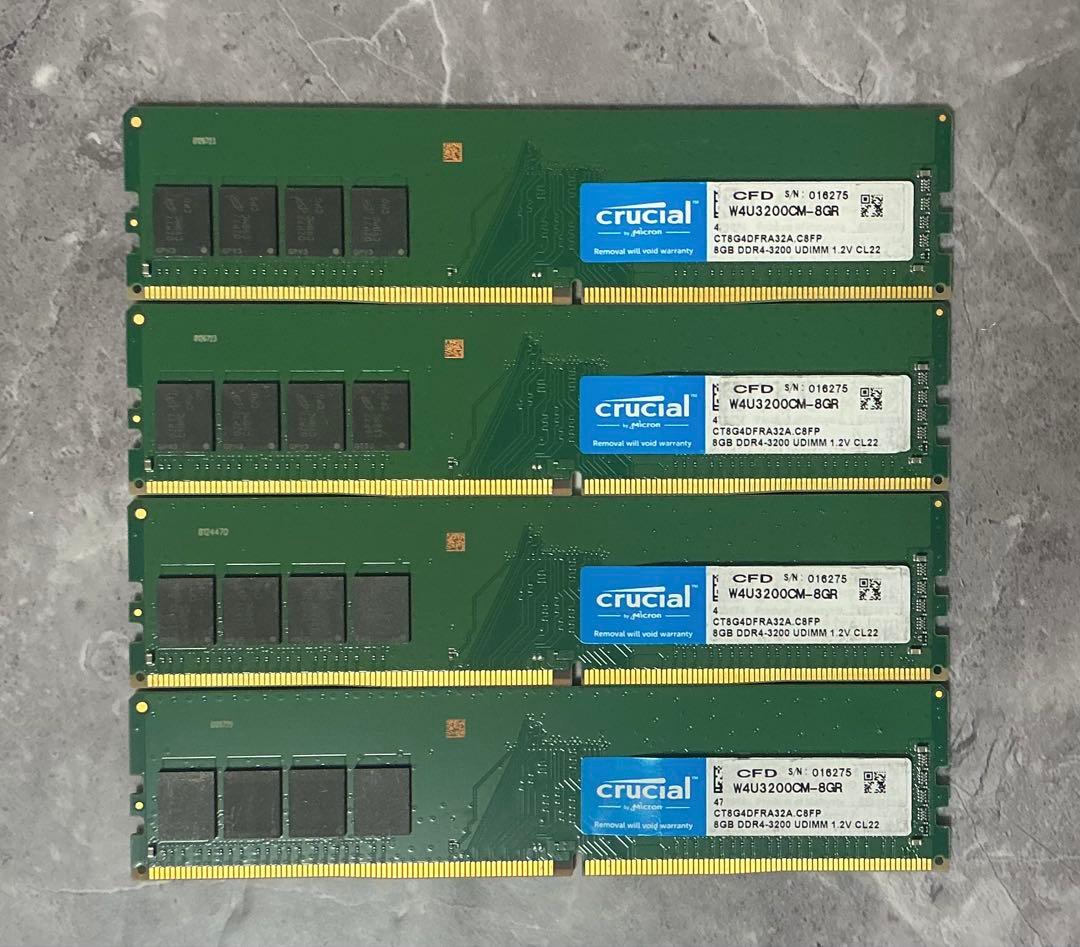Crucial DDR4 3200 32GB デスクトップ用 まとめ