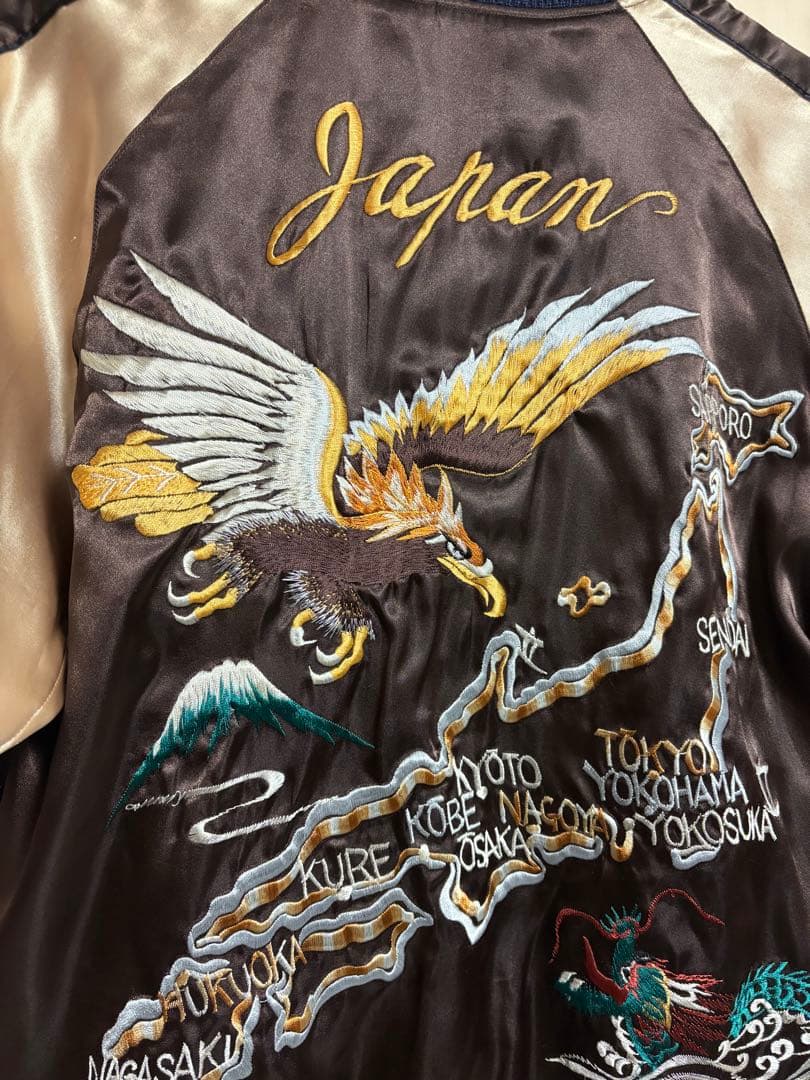 テーラー東洋　スカジャン　エイリアン　鷹　M