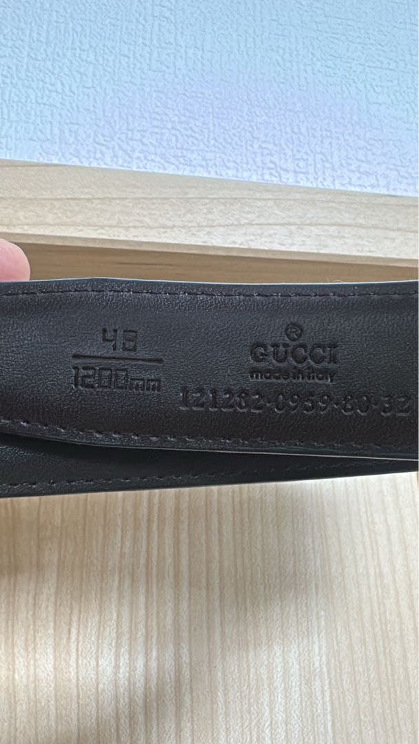グッチ　GUCCIベルト　ブラックレザー