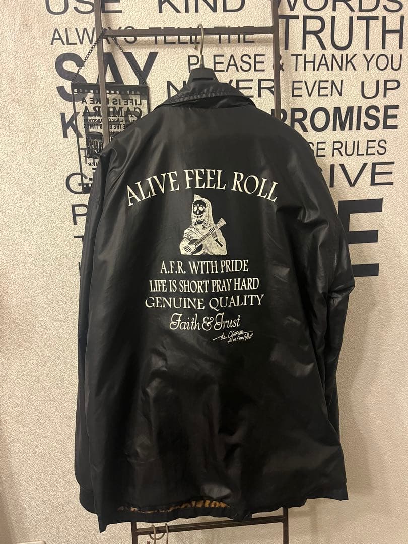 ブラック レオパード裏地 コーチジャケット