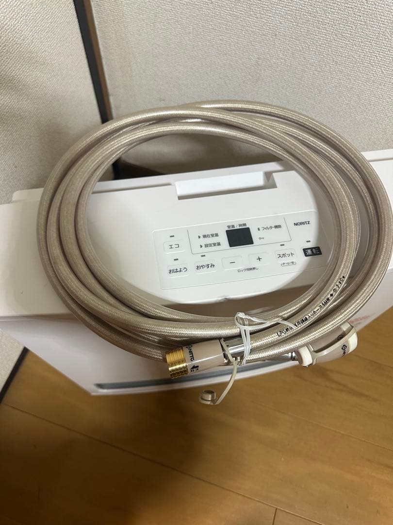 【ほぼ未使用】ガスファンヒーター 都市ガス ガスホース付