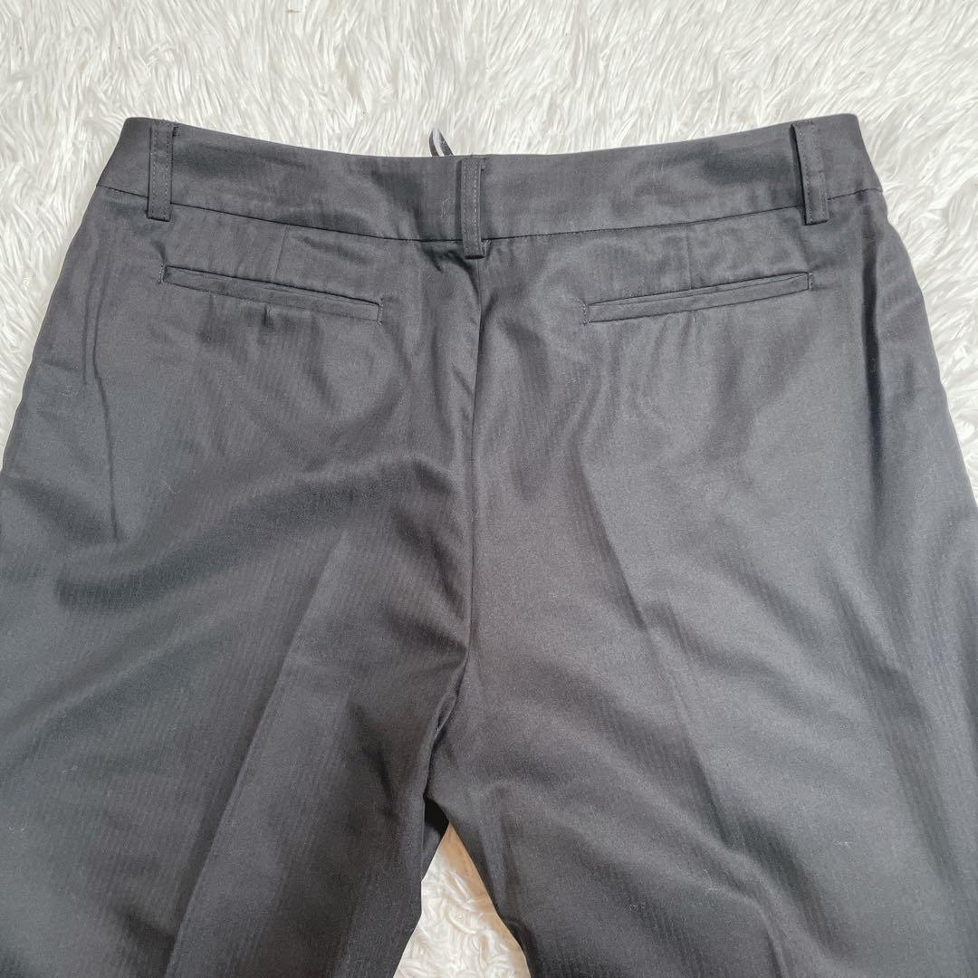 大きいサイズ　インディヴィ　パンツスーツ　セットアップ　ブラック　48