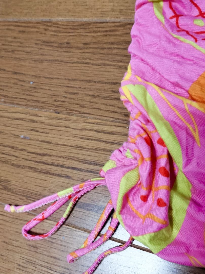 未使用　Bluemarine フルーツ柄 ストレッチキャミタンクトップ 38