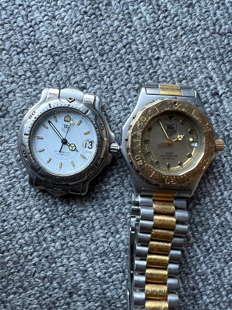 タグホイヤー 2個 腕時計 ジャンク品メンズ