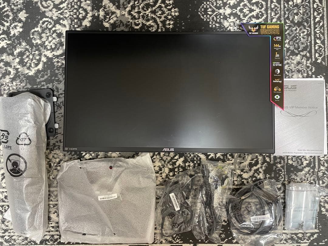 【中古】ASUS VG259Q ゲーミングモニター 本体