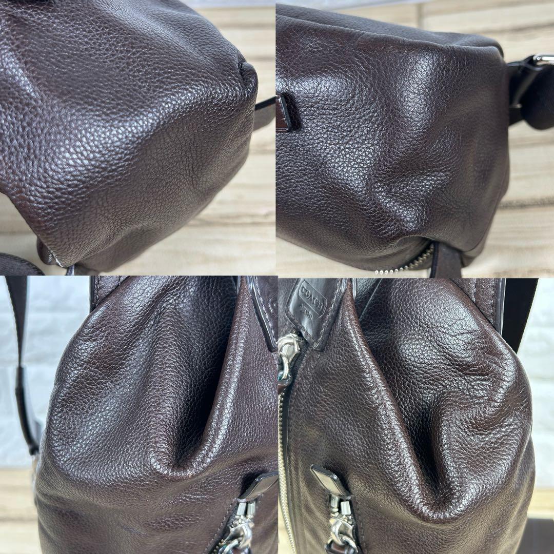 【美品】COACH コーチ トンプソン ボディバッグ ショルダーバッグ　メンズ