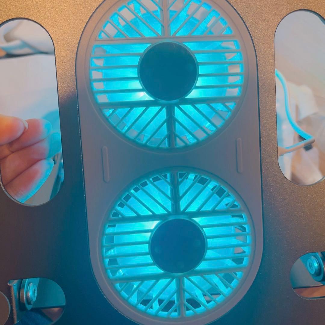 19-9ノートパソコンスタンド 冷却パッド ファン付きUSB即購入OK❣️ PC