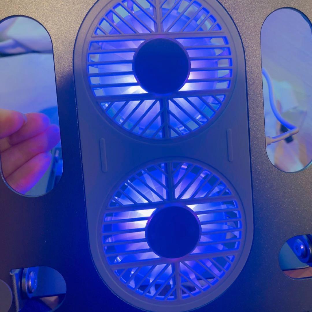 19-9ノートパソコンスタンド 冷却パッド ファン付きUSB即購入OK❣️ PC