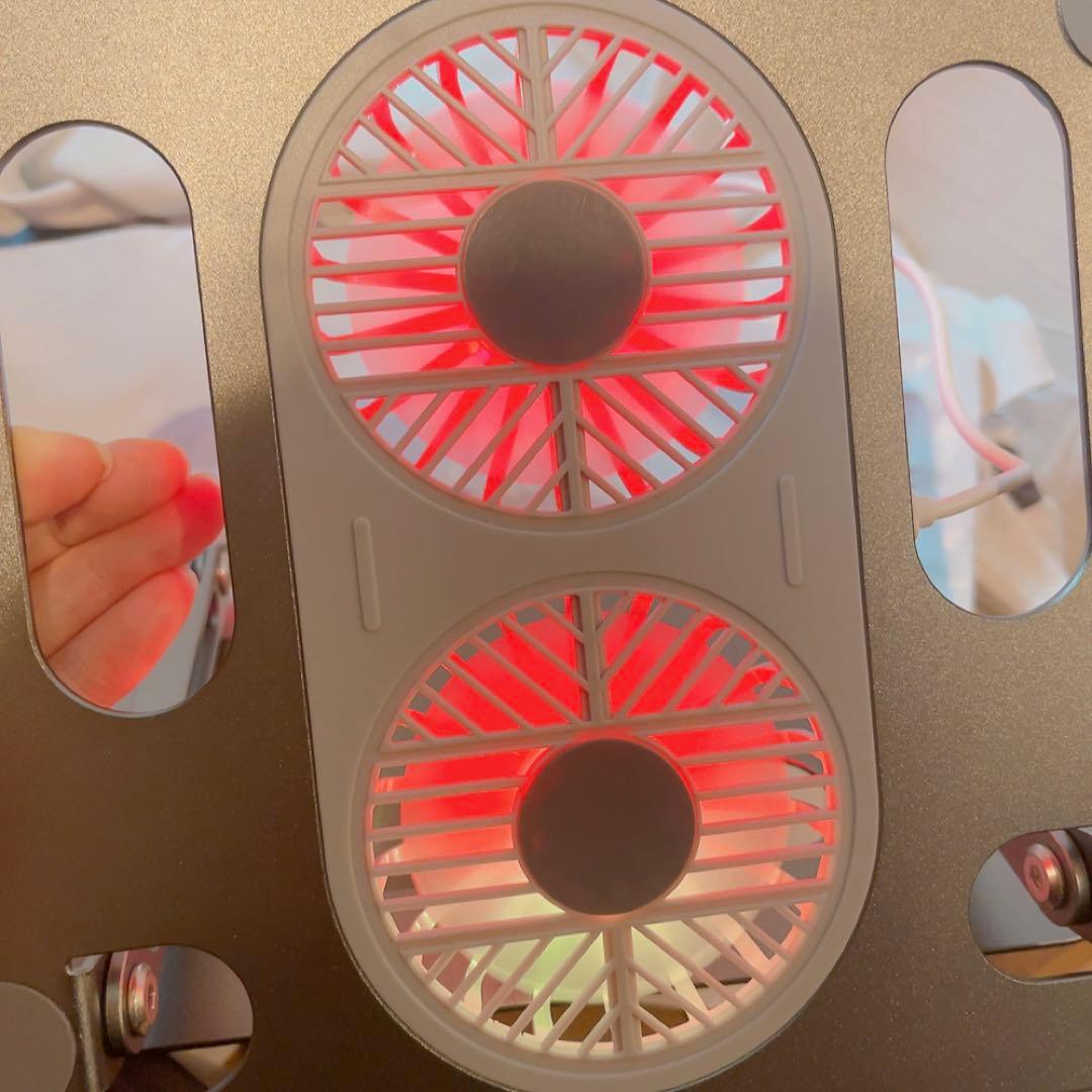 19-9ノートパソコンスタンド 冷却パッド ファン付きUSB即購入OK❣️ PC