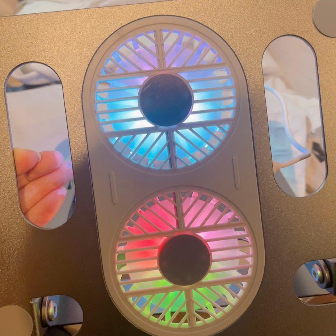 19-9ノートパソコンスタンド 冷却パッド ファン付きUSB即購入OK❣️ PC