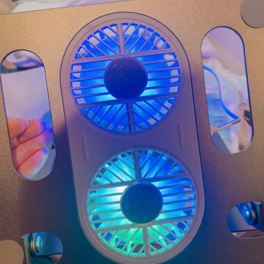 19-9ノートパソコンスタンド 冷却パッド ファン付きUSB即購入OK❣️ PC