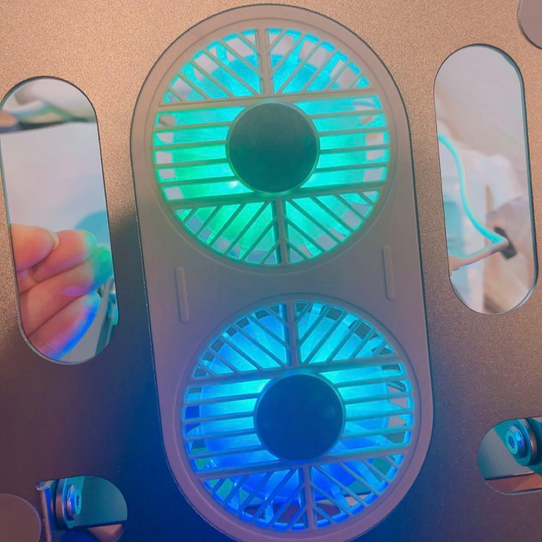 19-9ノートパソコンスタンド 冷却パッド ファン付きUSB即購入OK❣️ PC