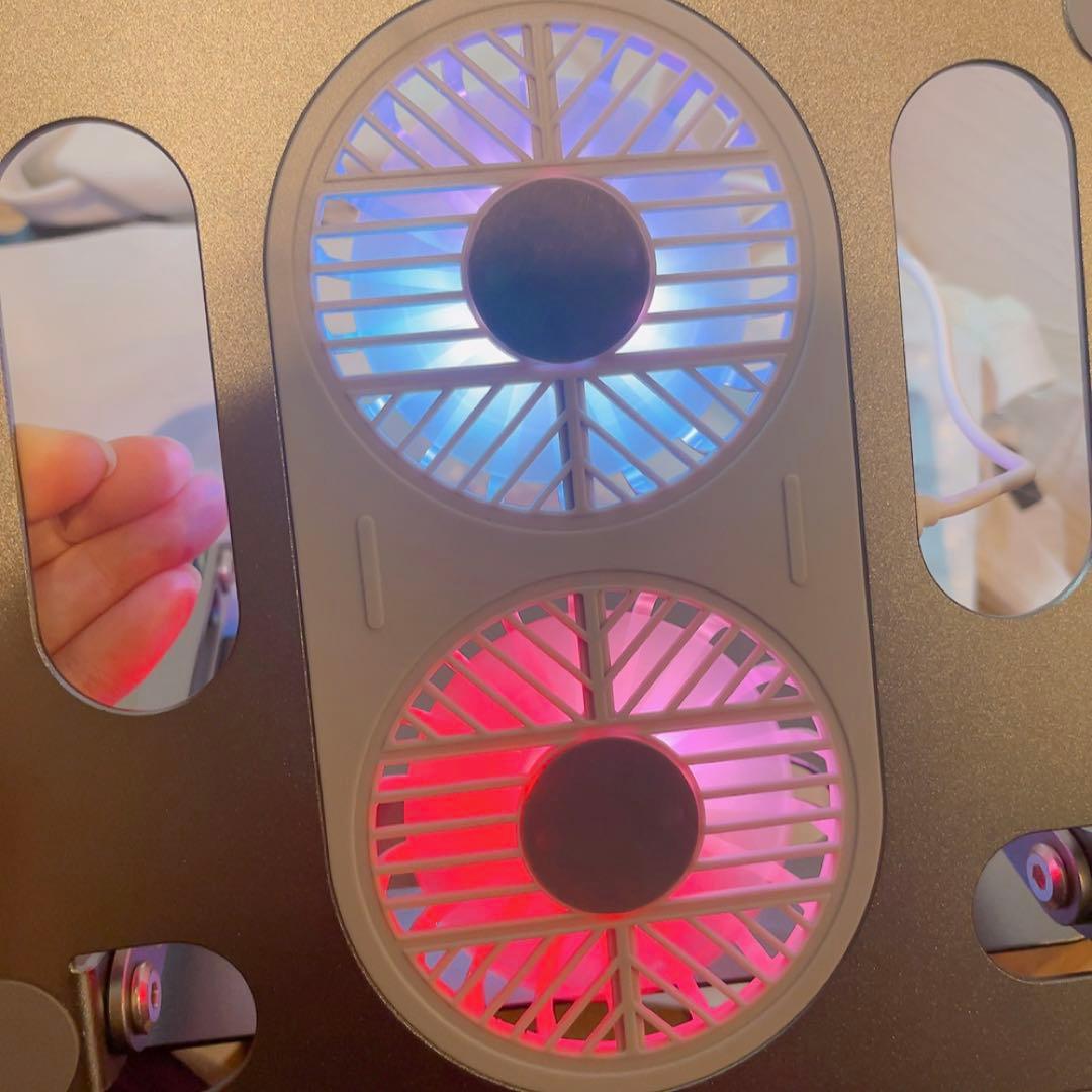 19-9ノートパソコンスタンド 冷却パッド ファン付きUSB即購入OK❣️ PC