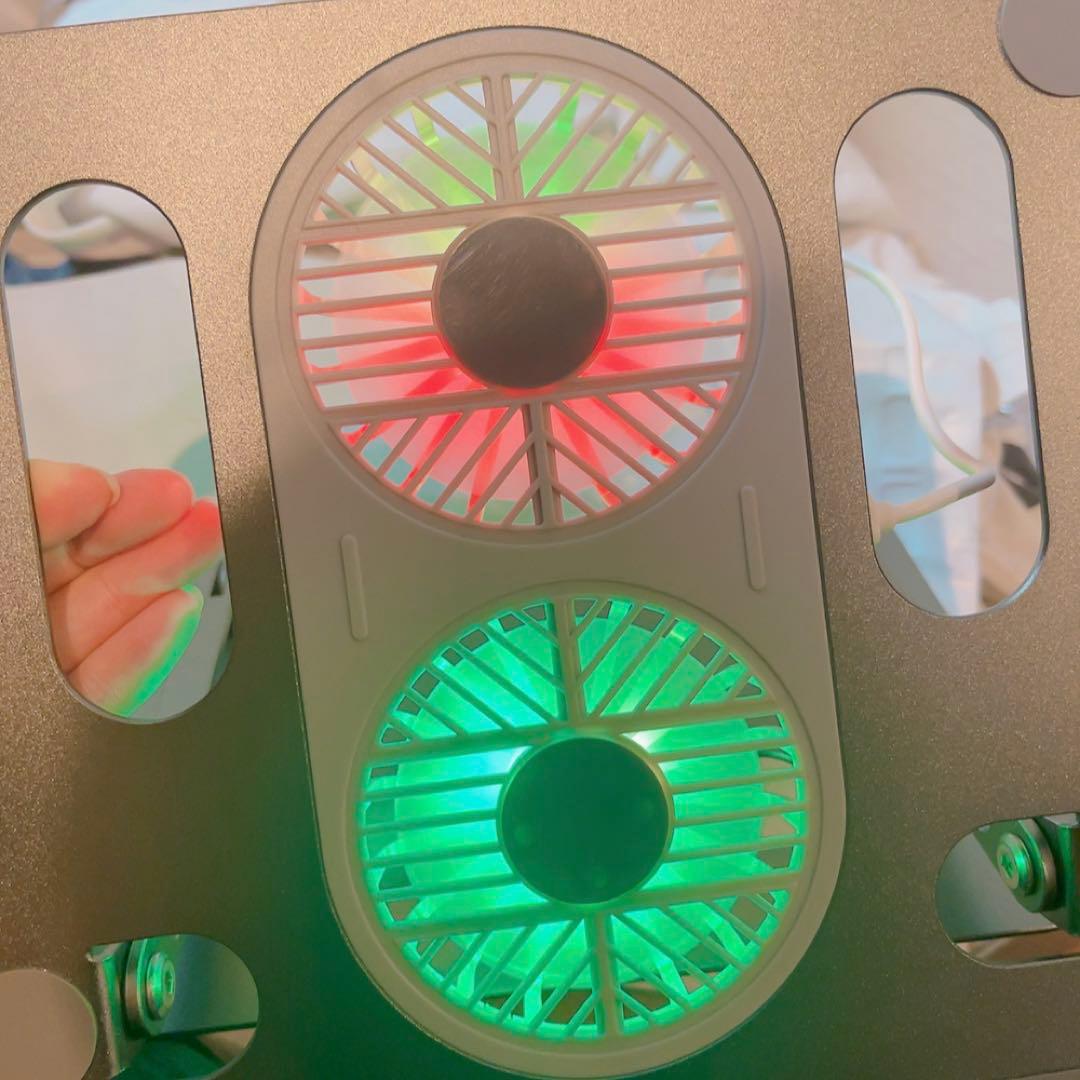 19-9ノートパソコンスタンド 冷却パッド ファン付きUSB即購入OK❣️ PC