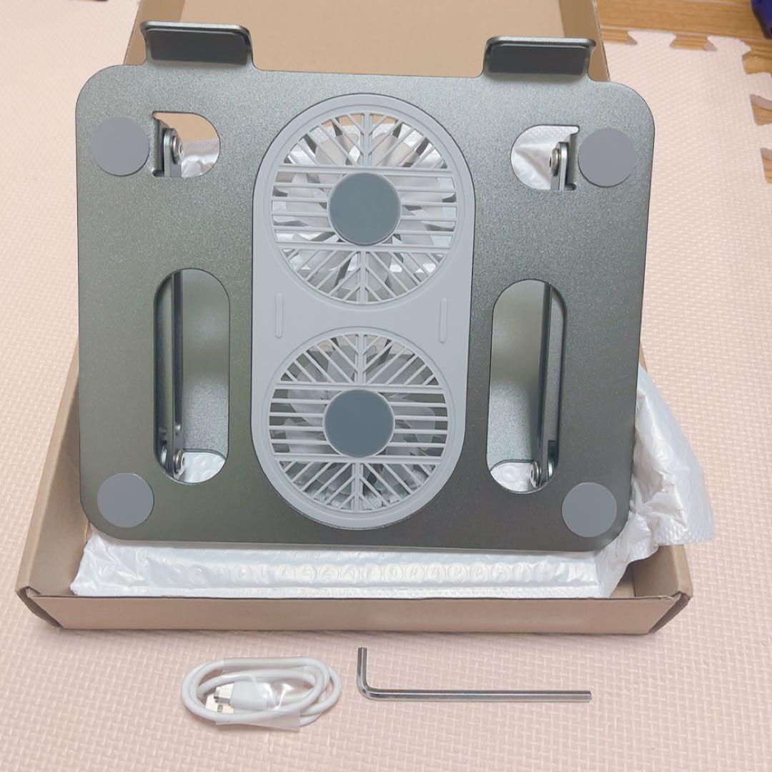 19-9ノートパソコンスタンド 冷却パッド ファン付きUSB即購入OK❣️ PC
