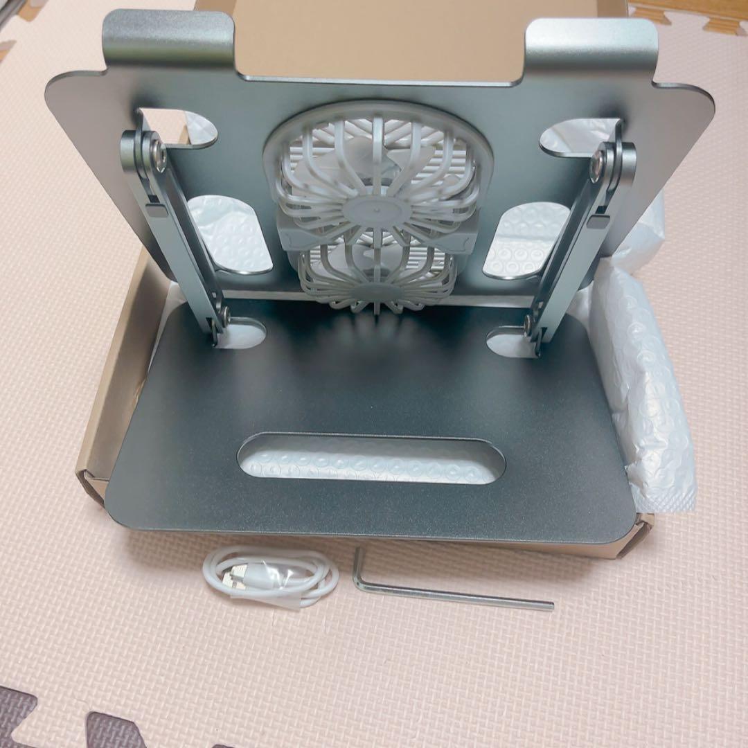 19-9ノートパソコンスタンド 冷却パッド ファン付きUSB即購入OK❣️ PC