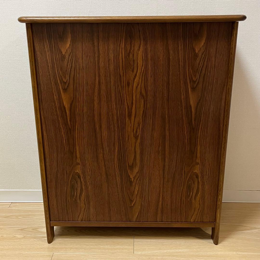 美品 Karimoku カリモク 木製 電話台 キャビネット飾り棚