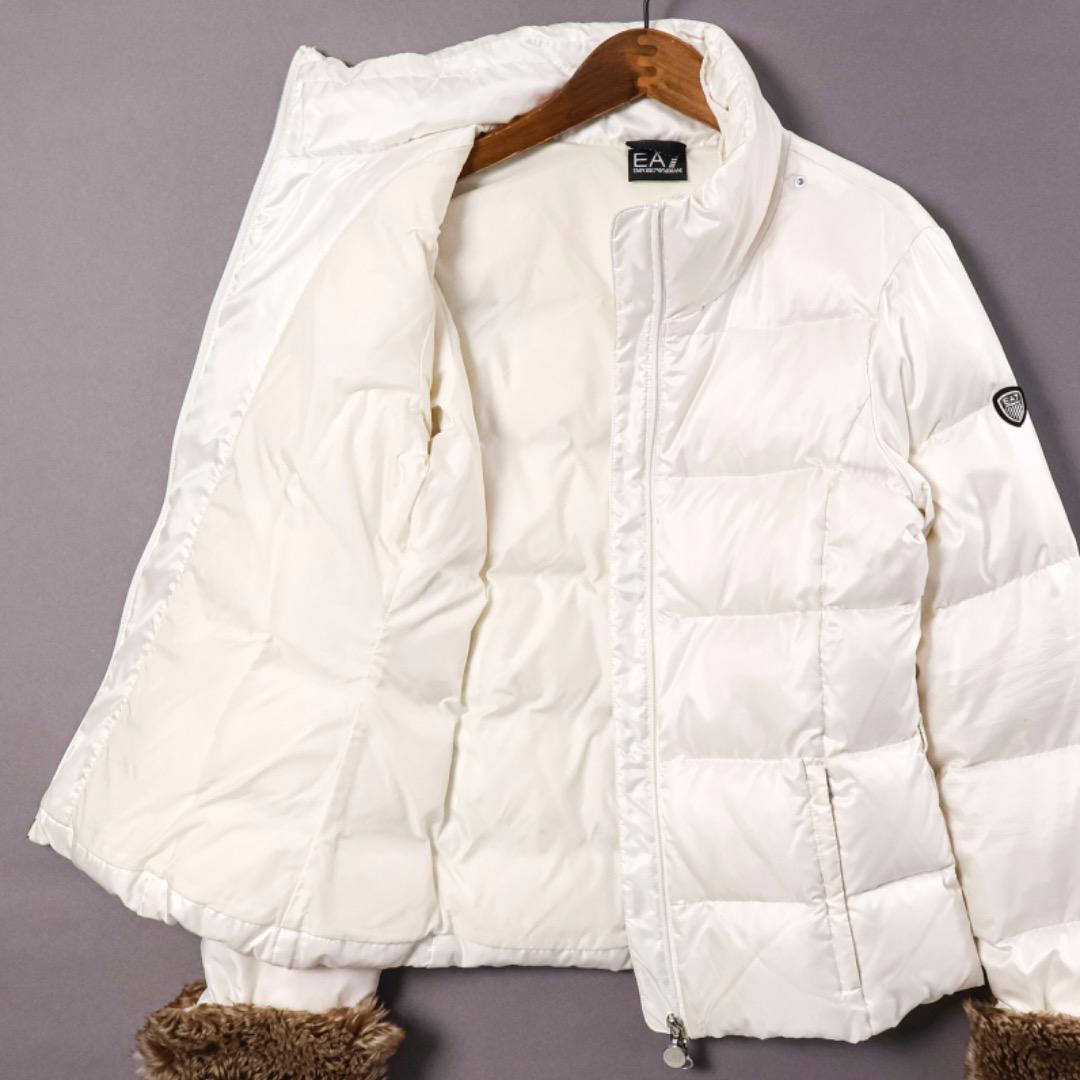 H4515-102エンポリオアルマーニ　ダウンジャケット　ホワイト　Y2K