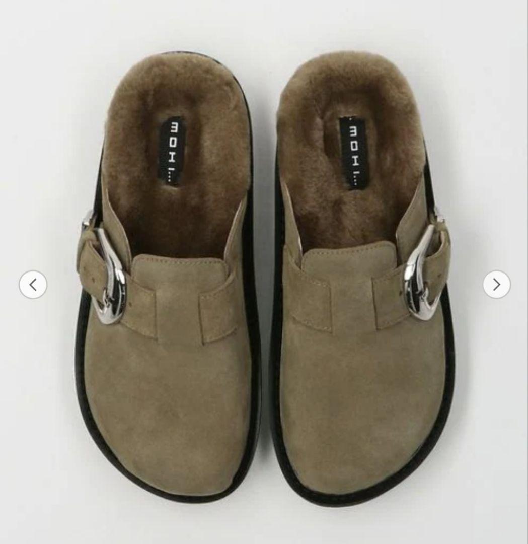 ゆう【MOHI…】スエードビッグベルトボストンサンダル