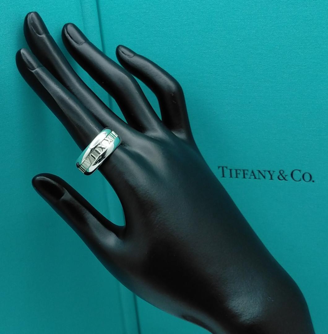 ◆SALE◆【ティファニー】アトラス　カーブ　エッジ　リング　１６号　2469