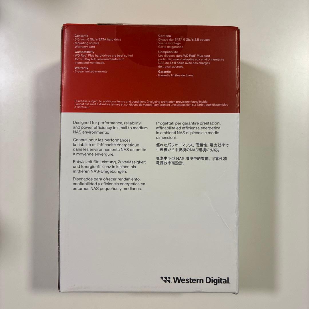 WD Red Plus 4TB HDD 3.5インチ