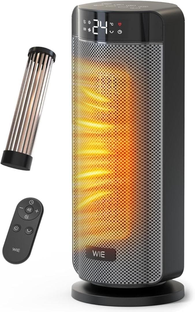 WIE セラミックヒーター 小型 電気ストーブ 電気ファンヒーター 省 1115