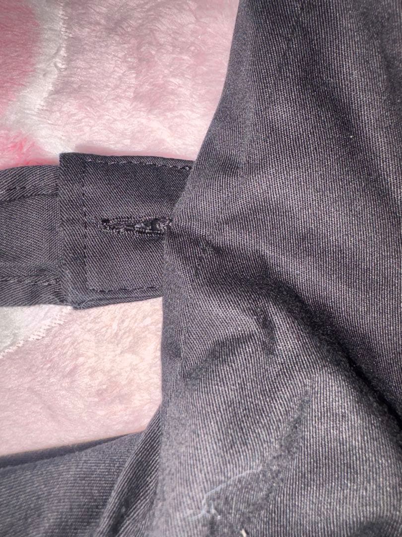 裾スカラップジャンパースカート 白 黒 ベイビーザスターズシャインブライト