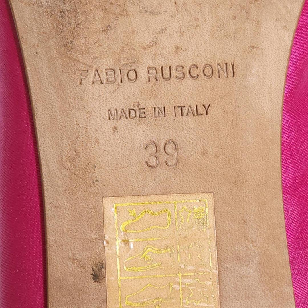 ファビオルスコーニ　リボンフラット　ミュール