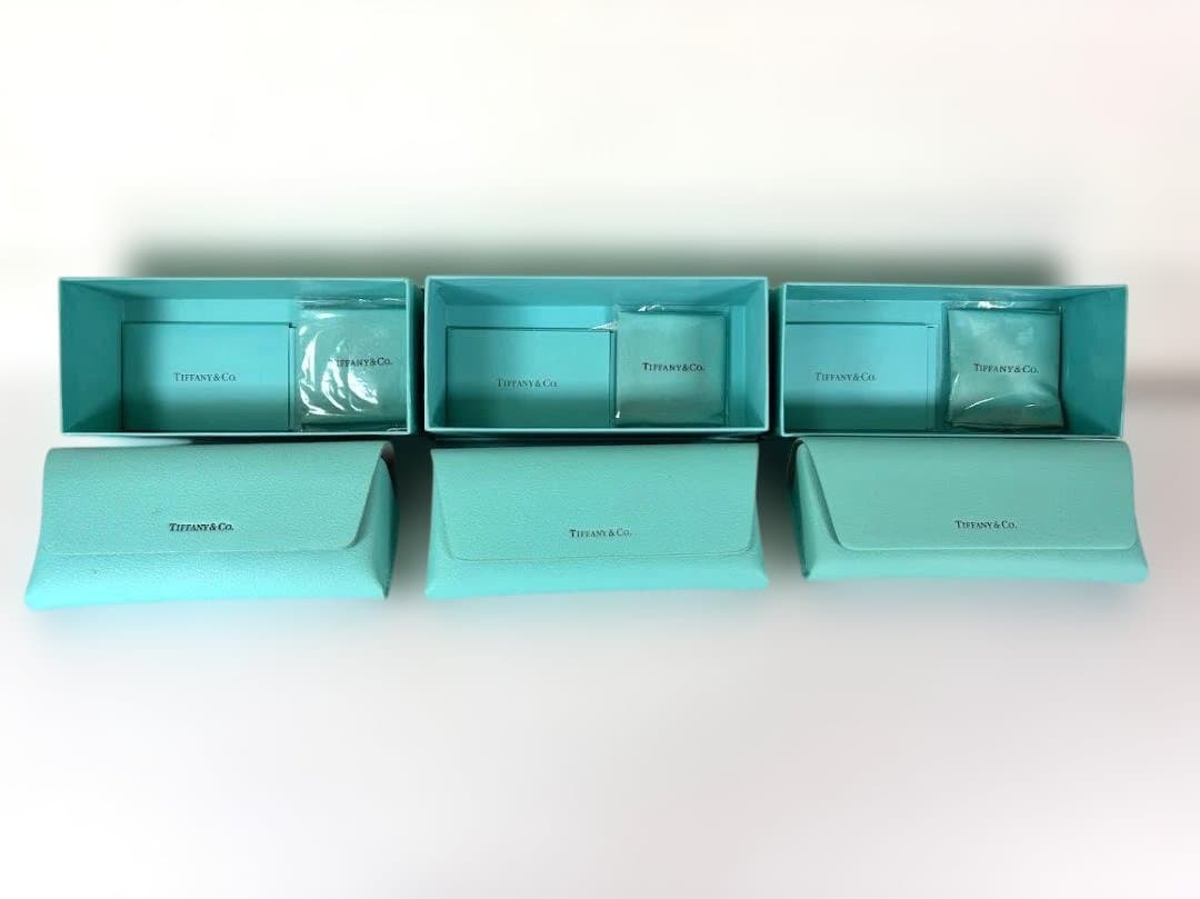 TIFFANY　ティファニー　空メガネケース、空箱　3セット　新品自宅保存品