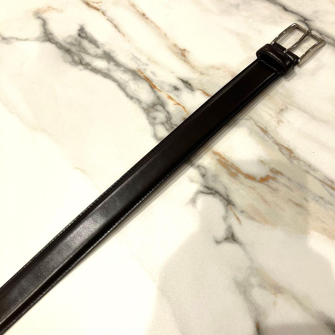 極美品✨K.T. Lewiston シェル コードバン バーガンディ 馬革ベルト