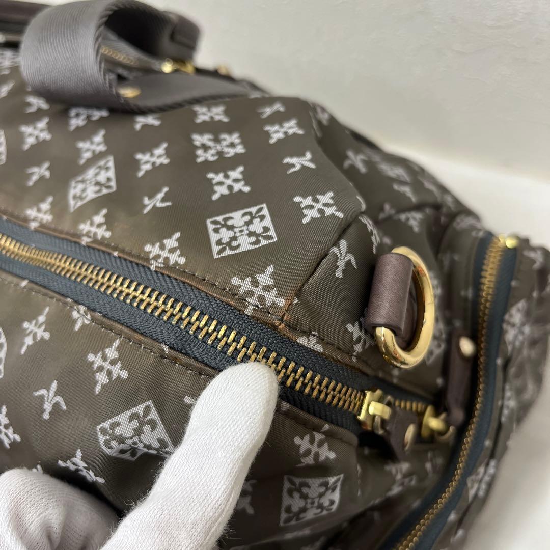 3779 russet ラシット ボストンバッグ 2way 総柄 キャリーオン