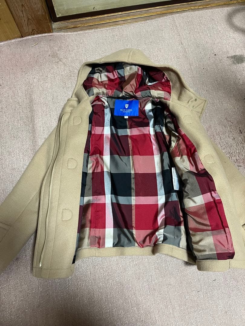 ♥ブルーレーベルクレストブリッジ♥ショートダッフルコート♥３６ベージュ♡♡