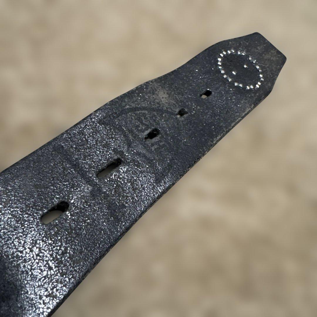 32inch HTC 希少　フラワースタッズベルト　ブラック　茶芯