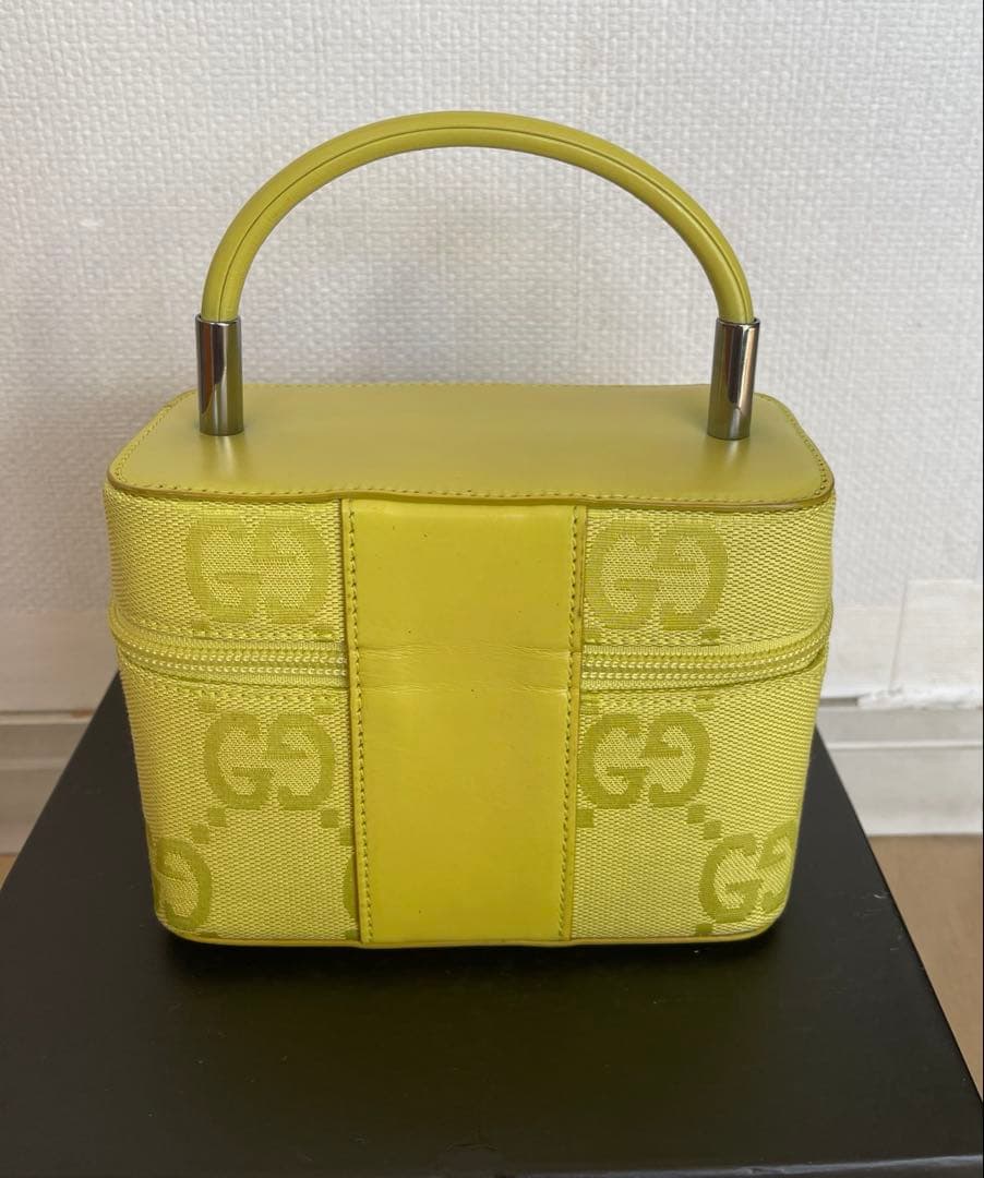 GUCCI GGキャンバス バニティバッグ ハンドバッグ ブラック　未使用