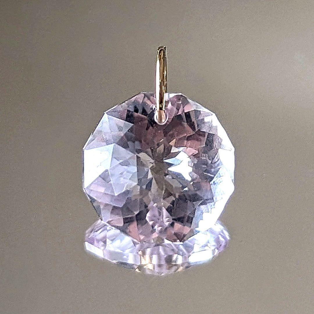 ♢N♢K18 ベリーライトアメジスト3.82ct ペンダントトップ