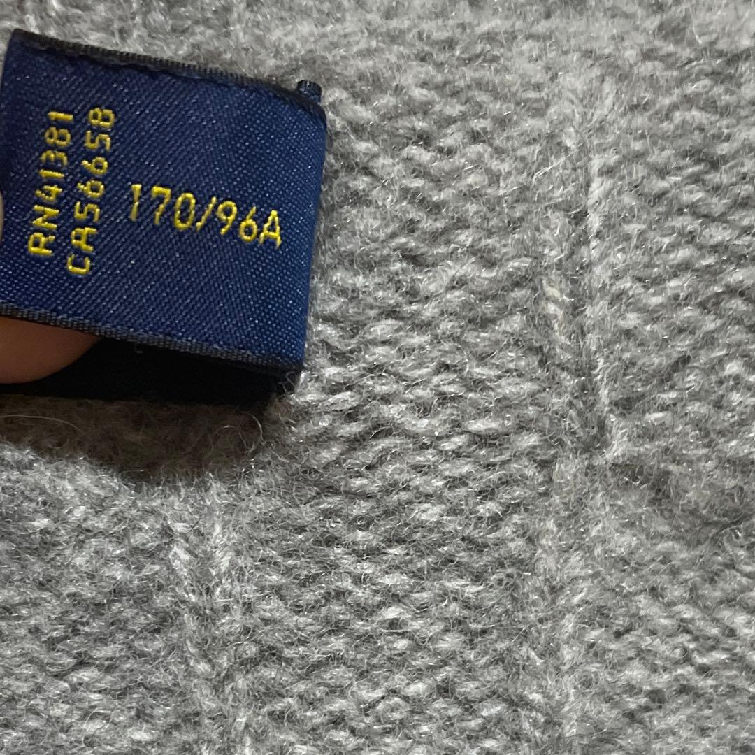 ポロラルフローレン　ニット　セーター　グレー　灰色