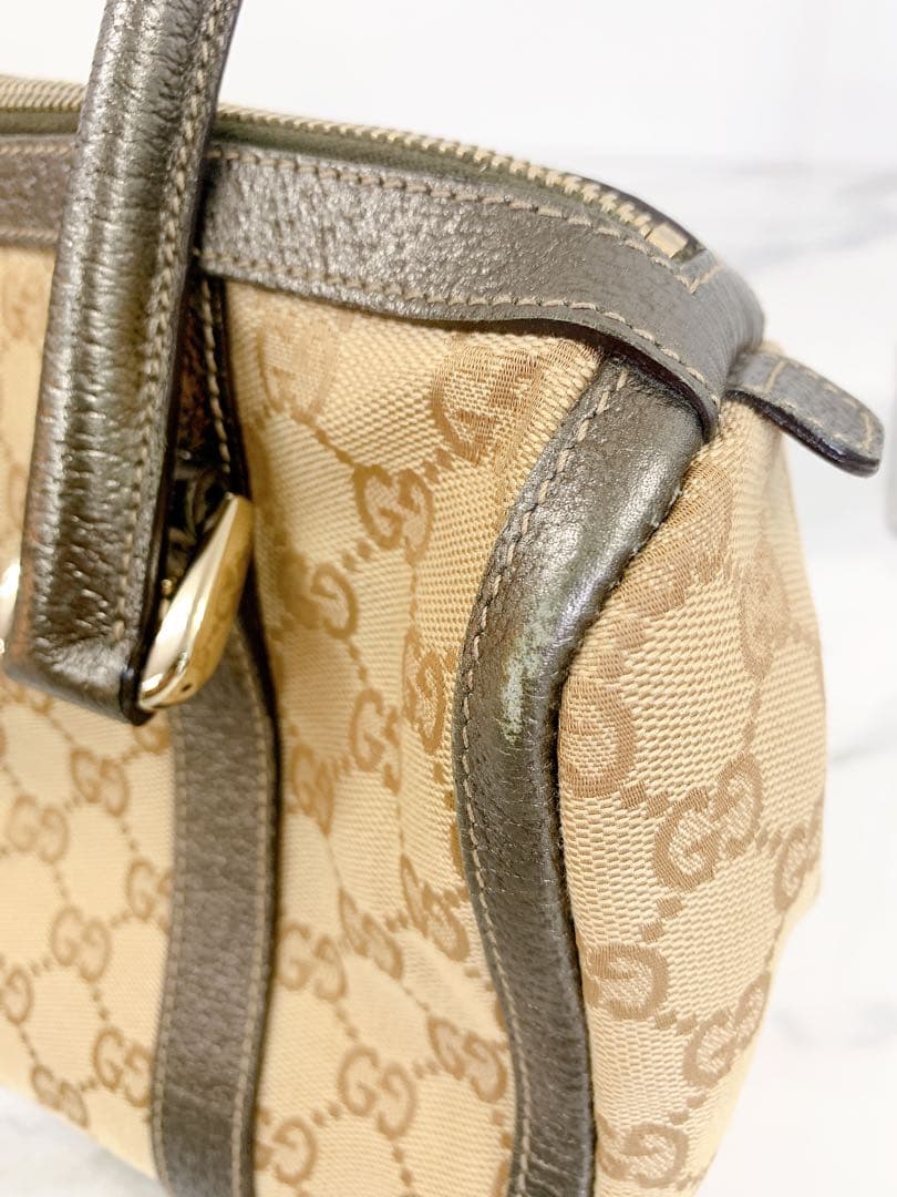 ＋GUCCI GG 柄 ハンドバッグ ミニボストン　アビー　キャンバス　グッチ