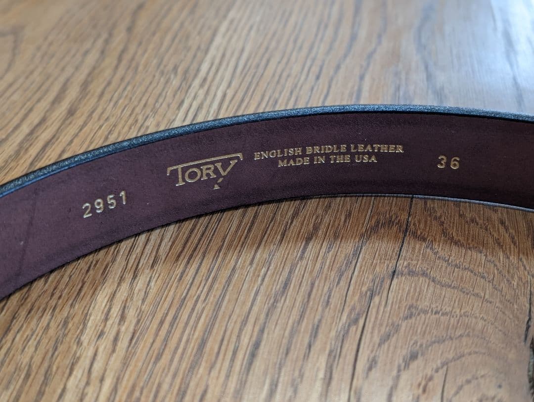 TORY LEATHER　レザー ベルト 36