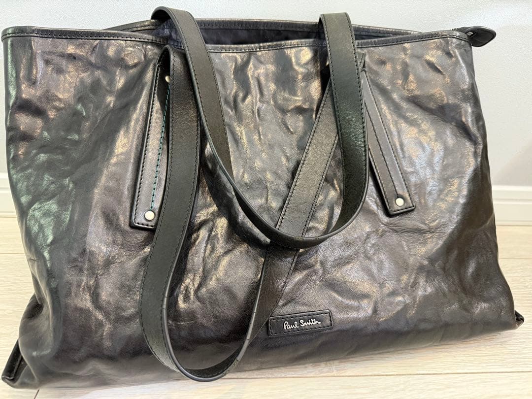 【Paul Smith】ポールスミス レザー シワ加工 トートバック