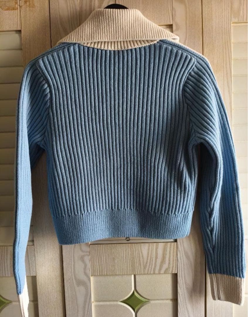 【新品】Adidas中国限定 カジュアル ニットセーター M ライトブルー
